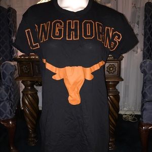 NWT - Pink by VS-Black Long Longhorns Tee …